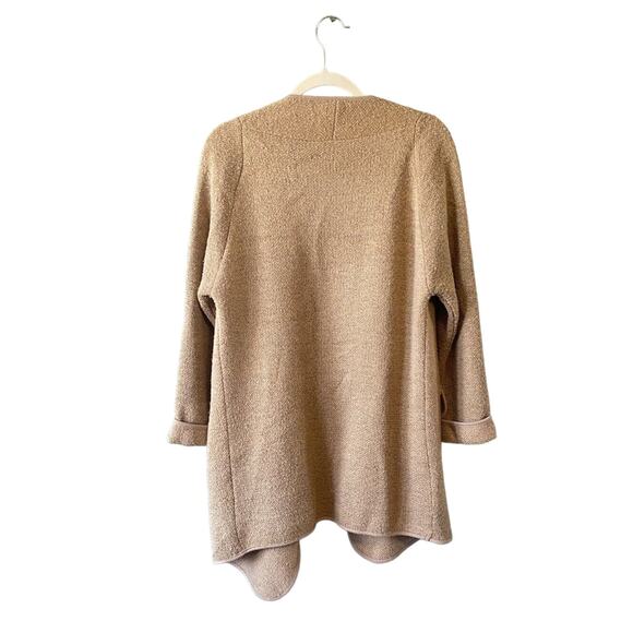 GOODNIGHT MACAROON Womens  OS Knit Sweater Open Cardigan Brown Church Office - Picture 3 of 14